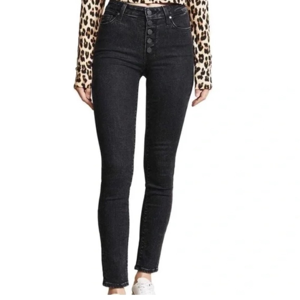 Paige high rise skinny jeans size 24. GUC